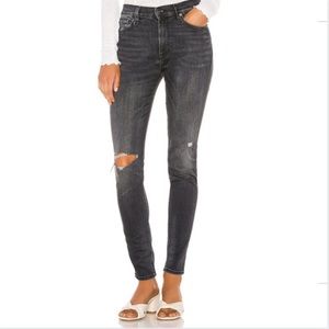 Hudson Jeans Barbara High Rise Ripped Skinny Jeans